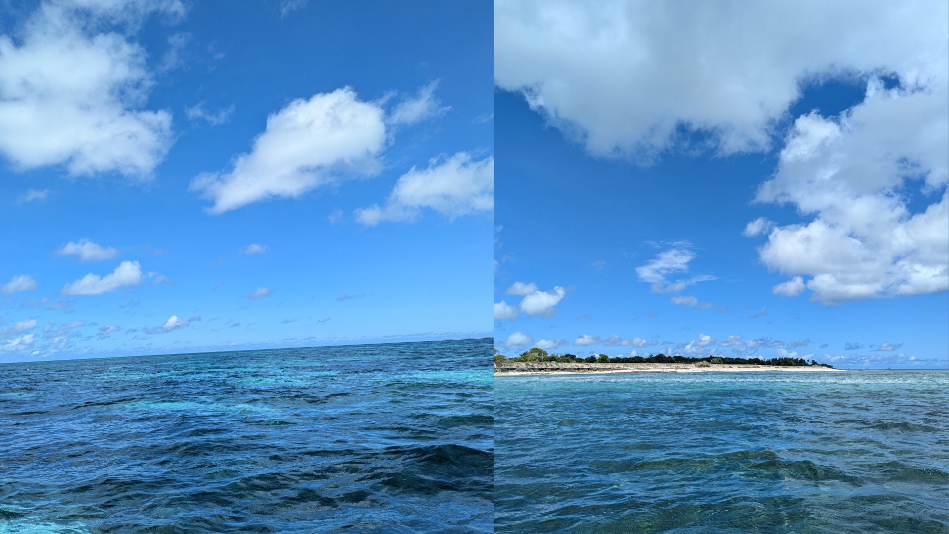 View from the ocean